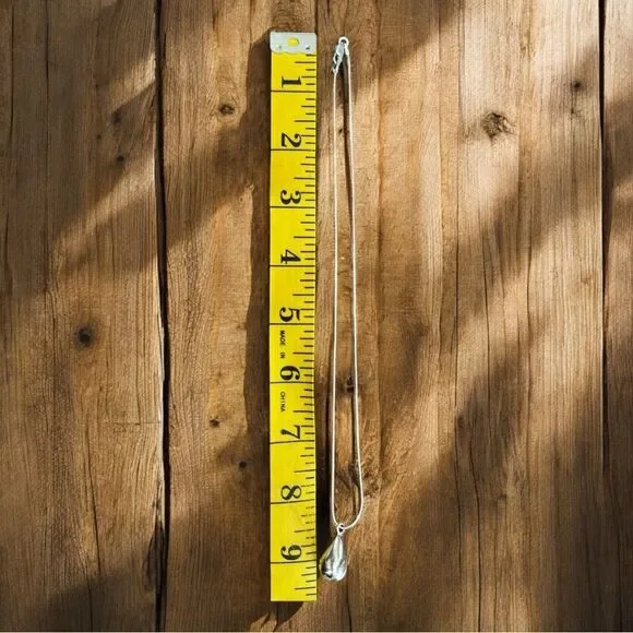 SILPADA STERLING SILVER TEARDROP PENDANT & NECKLACE - Picture 4 of 5